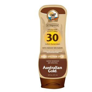 Australian Gold Sunscreen Lotion with‎ Instant Bronzer, SPF 30, 8 fl oz